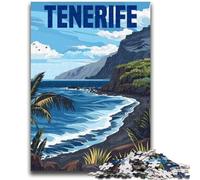 Rompecabezas de 1000 Piezas para Adultos, Isla de Tenerife, España 1000 Piezas para Adolescentes Juego Familiar desafiante, Juguete de Bricolaje para Decorar la Pared del hogar (26x38cm)