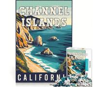 Rompecabezas de 1000 Piezas para Adultos, Islas del Canal en California, Juego Educativo, difícil y desafiante, colección de Artistas, Bellas Artes 38x52cm