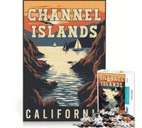 Rompecabezas de 1000 Piezas para Adultos: Islas del Canal en California Juego Interactivo para Padres e Hijos Toda la Familia 38x52cm