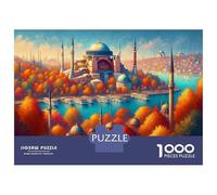 Rompecabezas De 1000 Piezas para Adultos Istanbul Turkey Travel Guide Rompecabezas para Adultos Juegos Familiares para La Diversión Familiar Regalo De Cumpleaños, Regalos, 70x50cm/1000pcs