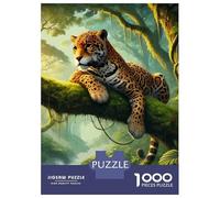Rompecabezas De 1000 Piezas para Adultos Jaguar in Jungle Rompecabezas para Adultos Juego Familiar Regalos para Mujeres Regalos para Amigos Y Familiares 38x26cm/1000pcs
