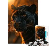 Rompecabezas de 1000 Piezas para Adultos Jaguar Sunset Elegantes Juguetes adictivos para Cultivar la Paciencia Juego Familiar para divertirse en Familia Divertido Regalo (Tamaño 38x26cm)