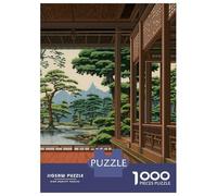 Rompecabezas De 1000 Piezas para Adultos Japanese Calm Place Rompecabezas para Adultos Juguetes Antiestrés Análisis Y Lógica Desafiante De Completar 38x26cm/1000pcs