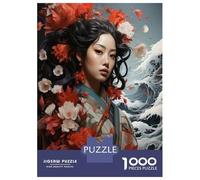 Rompecabezas De 1000 Piezas para Adultos Japanese Geisha Art Print-5 Rompecabezas para Adultos Juegos Familiares Una Obra De Arte Ayuda A Ejercitar El Cerebro 38x26cm/1000pcs
