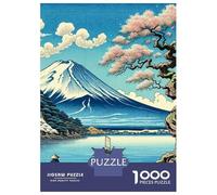 Rompecabezas De 1000 Piezas para Adultos Japanese Nature Landscape Rompecabezas para Adultos Juego Práctico Decoración De Pared Regalos para Amigos Y Familiares 52x38cm/1000pcs