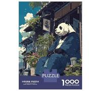 Rompecabezas De 1000 Piezas para Adultos Japanese Panda Bear Anime Rompecabezas para Adultos Juegos Relajantes Regalos para Mujeres Desafiantes para Completar 70x50cm/1000pcs