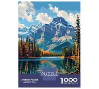 Rompecabezas De 1000 Piezas Para Adultos Jasper National Park Canada Landscape Art Rompecabezas Para Adultos Juego De Ingenio Carrera De Velocidad De Manos Regalos Para Reducir El Estrés 38x26cm/1000p