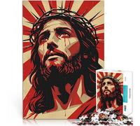 Rompecabezas de 1000 Piezas para Adultos Jesucristo Corona de Espinas Arte Religioso desafío Educativo Regalo de cumpleaños 75x50cm