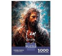Rompecabezas De 1000 Piezas para Adultos Jesus Bible Verse Rompecabezas para Adolescentes Juego Práctico Desafío Difícil Regalo De Cumpleaños, Regalos, 70x50cm/1000pcs