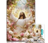 Rompecabezas de 1000 Piezas para Adultos Jesús en el Huerto, 1000 Piezas, Juego desafiante para Todos, para Mujeres, Regalos para Hombres (tamaño 75x50cm)