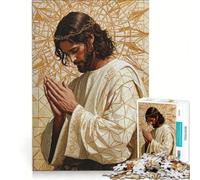 Rompecabezas de 1000 Piezas para Adultos Jesús orando, Juegos educativos, decoración para el hogar, colección de Artistas, Bellas Artes 38x52cm