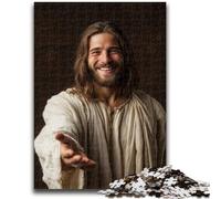 Rompecabezas de 1000 Piezas para Adultos, Jesús, para Mayores de 14 años, Juego de Preguntas, Actividades Divertidas en casa, Regalo de cumpleaños, Regalos de Viaje, 26x38cm