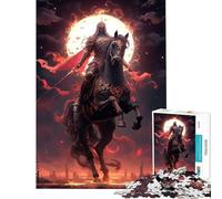 Rompecabezas de 1000 Piezas para Adultos Jinete del Apocalipsis Juego de ingenio Juguetes educativos Regalo de cumpleaños Análisis y lógica (Tamaño 75x50cm)