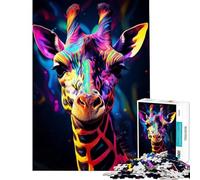 Rompecabezas de 1000 Piezas para Adultos Jirafa en la Frontera Un desafío para la Inteligencia Juguetes adictivos Juegos Divertidos Actividades Familiares Regalos de Amigo Invisible tamaño 38x26cm