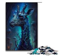 Rompecabezas de 1000 Piezas para Adultos Jirafa Juego Familiar de Rompecabezas de Otro Mundo Ideal para aliviar el estrés Un desafío desafiante 75x50cm
