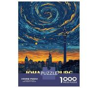 Rompecabezas De 1000 Piezas para Adultos Johannesburg South Africa Cityscape Art Rompecabezas Juegos Divertidos Vacaciones En Casa Matar El Tiempo Cumpleaños Y Navidad 70x50cm/1000