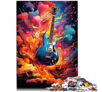 Rompecabezas de 1000 piezas para adultos, juego de guitarra de color, juguetes para la familia, regalo 10.27 pulgadas x 14.96", regalos secretos de Santa Claus para adolescentes de 14 años y más