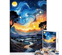 Rompecabezas de 1000 Piezas para Adultos Juego de ingenio Amuleto Celestial Juguete de desafío difícil decoración de Pared para Fortalecer el Amor Entre Parejas (38x52cm)