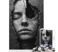 Rompecabezas de 1000 Piezas para Adultos Juego de ingenio Silencio Roto Juguete antiestrés decoración de Pared Regalo desafiante (75x50cm)