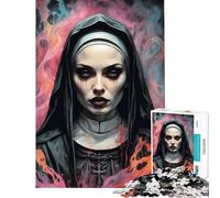 Rompecabezas de 1000 Piezas para Adultos Juego de la Familia de monjas góticas Juego Educativo desafío Juguete Regalo de cumpleaños (tamaño 50x75cm)