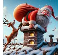 Rompecabezas de 1000 piezas para adultos, juego de rompecabezas difíciles de Navidad, Papá Noel, las mejores decoraciones de juegos de rompecabezas, juego de ocio, adecuado para familiares y amigos