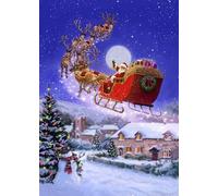 Rompecabezas de 1000 piezas para adultos, juego de rompecabezas difíciles de Navidad, Papá Noel, las mejores decoraciones de juegos de rompecabezas, juego de ocio, adecuado para familiares y amigos