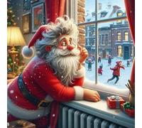 Rompecabezas de 1000 piezas para adultos, juego de rompecabezas difíciles de Navidad, Papá Noel, las mejores decoraciones de juegos de rompecabezas, juego de ocio, adecuado para familiares y amigos