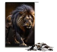 Rompecabezas de 1000 Piezas para Adultos, Juego de Rompecabezas King of The Grassland Lions, decoración Adolescentes de 14 años en adelante, 1000 Piezas