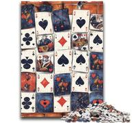 Rompecabezas de 1000 Piezas para Adultos, Juego Educativo de póker para Toda la Familia, niños a Partir de 14 años, 26x38cm
