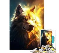 Rompecabezas de 1000 Piezas para Adultos Juego épico de White Wolf para Toda la Familia Juguetes desafiantes Excelentes Regalos y Juguetes antiestrés (tamaño 50x75cm)