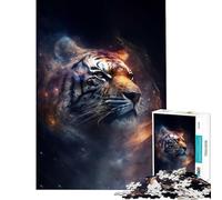 Rompecabezas de 1000 Piezas para Adultos Juego Imposible Tigre Espacial Ideal para Juegos educativos y desafiantes Regalos y Actividades de Aprendizaje (Tamaño 38x52cm)