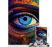 Rompecabezas de 1000 Piezas para Adultos Juego práctico Viaje del Tercer Ojo Actividades Familiares Juguetes antiestrés Regalos para Amigos y Familiares (75x50cm)