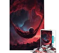 Rompecabezas de 1000 Piezas para Adultos Juego Relajante de astronautas para ejercitar la Mente Juguete adictivo para Cultivar la Paciencia Regalo Divertido para Mujeres (Tamaño 50x75cm)