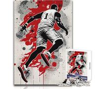 Rompecabezas de 1000 Piezas para Adultos, Jugadores de Baloncesto en acción, Ideal para aliviar el estrés y el ingenio (tamaño 38x26cm)