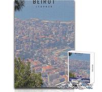 Rompecabezas de 1000 Piezas para Adultos,Juguete de Beirut,Juego Intelectual para diversión Familiar,Regalo de cumpleaños,tamaño 38x52cm