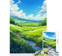 Rompecabezas de 1000 Piezas para Adultos Juguete de Brisa del Valle Verde decoración de Pared Obra de Arte Regalo para Juego Educativo colección de Artistas Bellas Artes tamaño 50x75cm