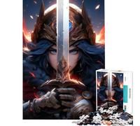 Rompecabezas de 1000 Piezas para Adultos Juguete de Espada relámpago Juego Intelectual Juego Familiar patrón de ensamblaje Excelentes Regalos y Juguetes (tamaño 38x52cm)