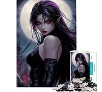 Rompecabezas de 1000 Piezas para Adultos Juguete de Guerrero Elfo Oscuro Juego Intelectual Educativo Juego de Carreras de Velocidad Regalos para Mujeres y Hombres (tamaño 50x75cm)