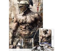 Rompecabezas de 1000 Piezas para Adultos Juguete de Guerrero Luchador decoración de Pared Gran Regalo para Juegos Juego práctico Lista de Deseos con Papá Noel tamaño 50x75cm