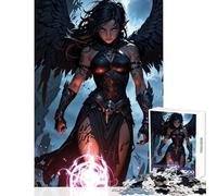 Rompecabezas de 1000 Piezas para Adultos Juguete Educativo de la Hechicera de Medianoche Regalo para cumpleaños Juegos relajantes Cada Pieza es única - Tamaño 38x52cm
