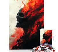 Rompecabezas de 1000 Piezas para Adultos Juguete Educativo de Oscuridad ardiente Regalo de cumpleaños Juegos relajantes Cada Pieza es única - Tamaño 38x52cm