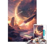 Rompecabezas de 1000 Piezas para Adultos Juguetes de Cohetes espaciales Juegos educativos Juegos Divertidos desafío difícil Regalos para Mujeres y Hombres (tamaño 75x50cm)