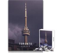 Rompecabezas de 1000 Piezas para Adultos, Juguetes de Toronto, Juegos educativos, Mejora la Memoria, Obra de Arte, Regalo, tamaño 38x52cm