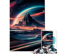 Rompecabezas de 1000 Piezas para Adultos Juguetes de tráfico Espacial Juegos educativos Juegos Familiares una Obra de Arte un Gran Regalo para los Amantes de los Juegos (tamaño 38x26cm)