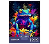 Rompecabezas De 1000 Piezas para Adultos Jungle Frog Pixel Art Rompecabezas Juegos Divertidos Vacaciones En Casa Matar El Tiempo Cumpleaños Y Navidad 52x38cm/1000pcs