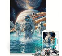 Rompecabezas de 1000 Piezas para Adultos Júpiter, Luna y Europa Divertido, Relajante, Ideal para Decorar el hogar o como Regalo para Toda la Familia 38x52cm