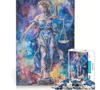 Rompecabezas de 1000 Piezas para Adultos: Justicia Celestial, Juego práctico, decoración del hogar, colección de Artistas, Bellas Artes 50x75cm