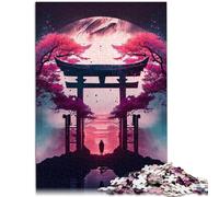 Rompecabezas de 1000 piezas para adultos Kami Gate Interesante Reducción del Estrés Rompecabezas Análisis y lógica 38.0 cm x 52.0 cm para adolescentes a partir de 14 años