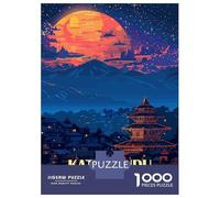 Rompecabezas De 1000 Piezas para Adultos Kathmandu Nepal Nightscape Art Rompecabezas Juegos Relajantes Mejora La Memoria Oferta como Regalo para Toda La Familia 70x50cm/1000pcs