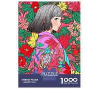 Rompecabezas De 1000 Piezas para Adultos Kawaii Kimono Girl Anime Rompecabezas Juegos Divertidos para La Diversión Familiar Cumpleaños Y Navidad 38x26cm/1000pcs